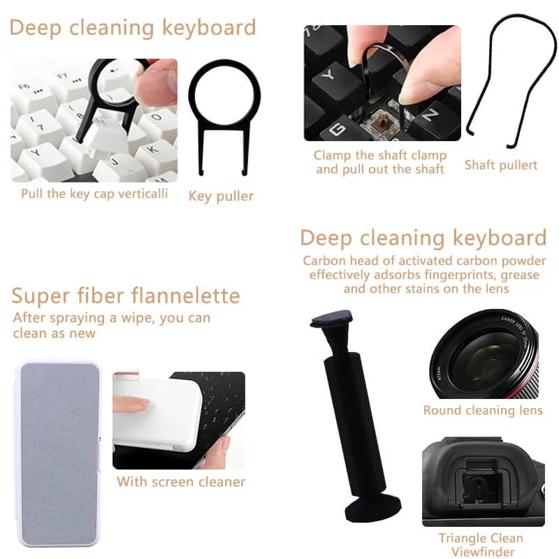 18-in-1 Electronics Cleaning Kit with Case