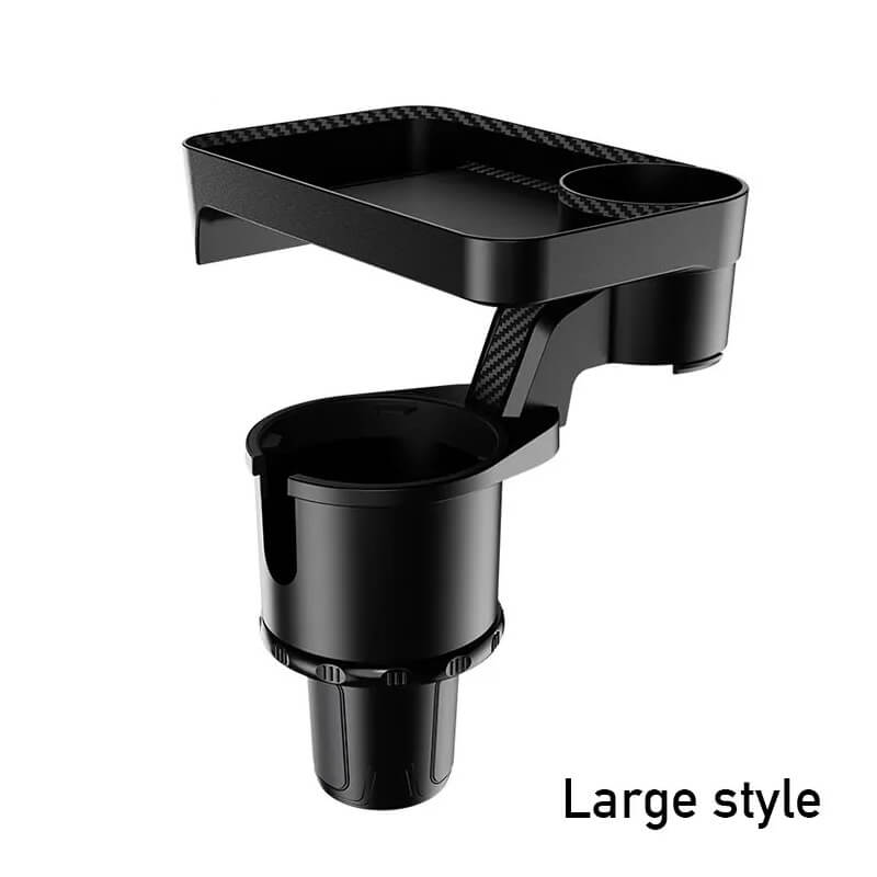 3-In-1 Car Cup Holder Expander with Tray - 360° Rotation