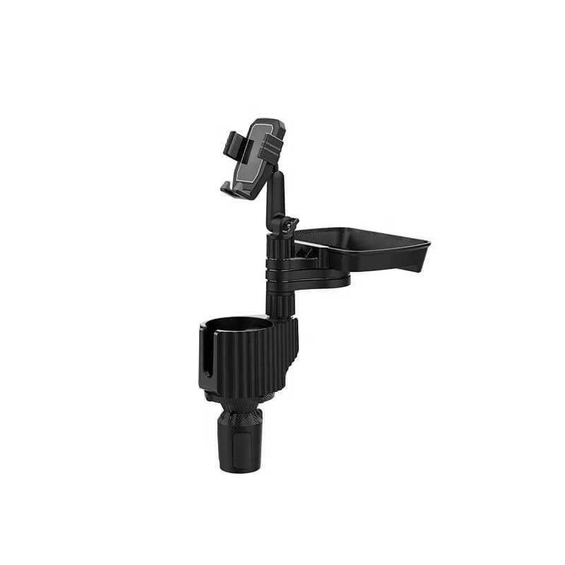 The AUTOBUD 5-in-1 Car Cup Holder with Food Tray & Cell Phone Holder
