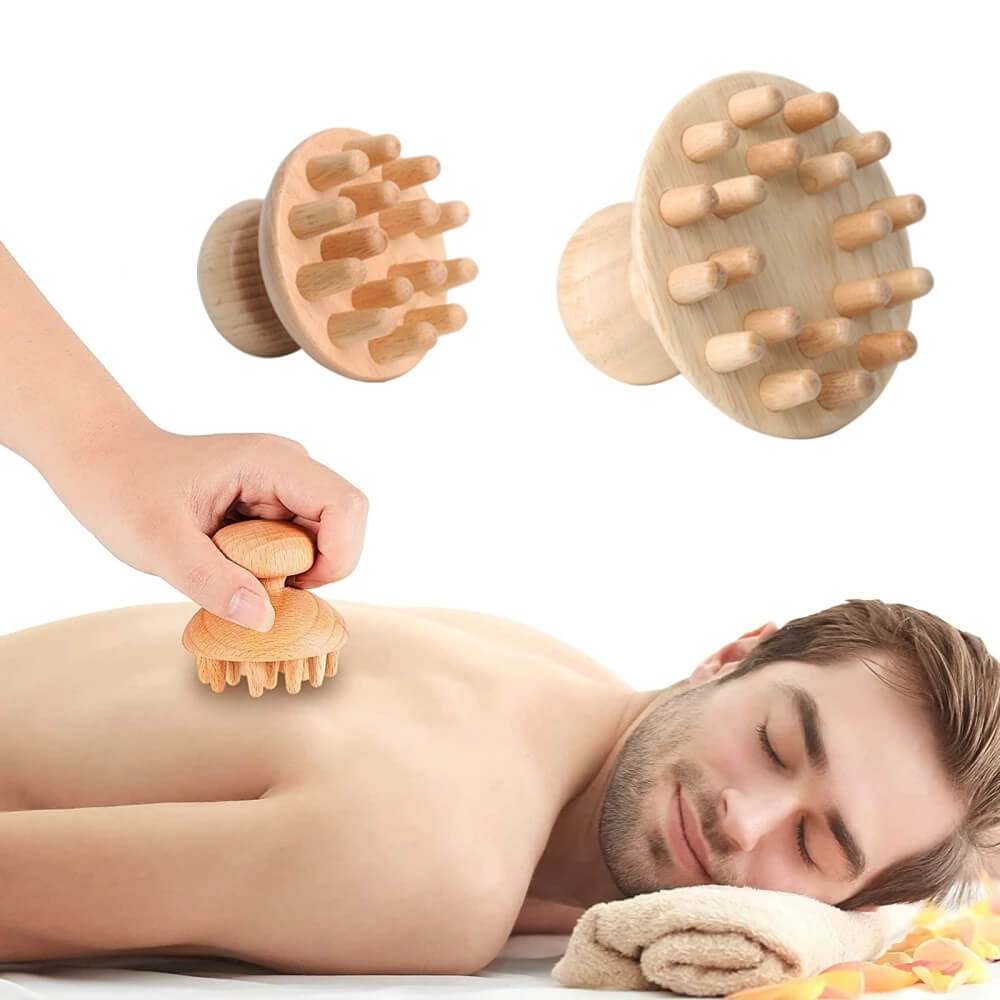 8-PC's Maderoterapia Wooden Body Massager Kit