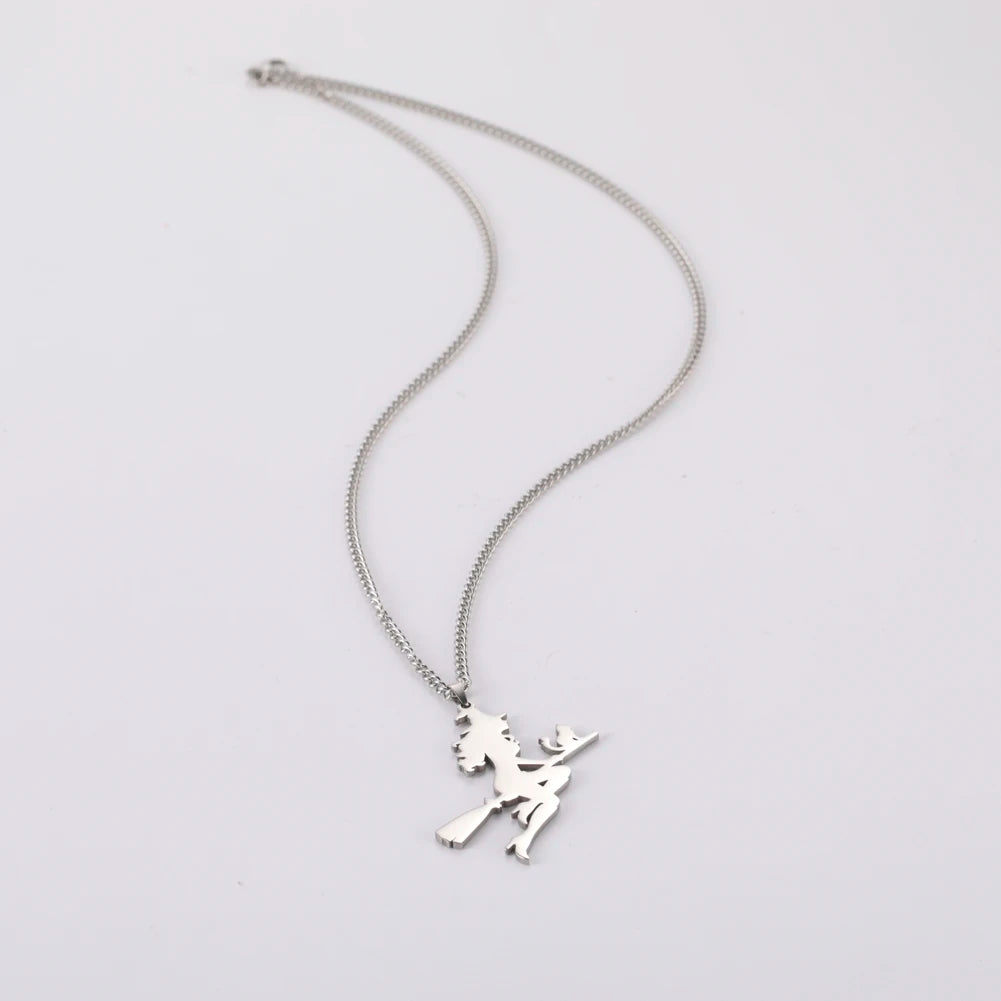 Witch Cat Mom Necklace