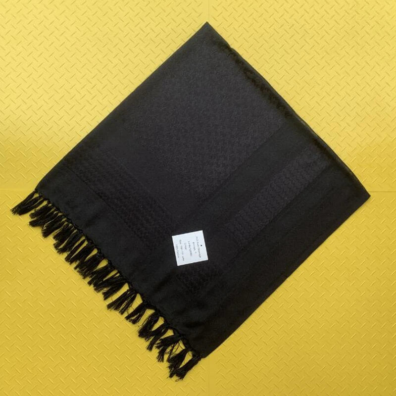 Black Palestinian Keffiyeh (Kufiya, Shemagh)