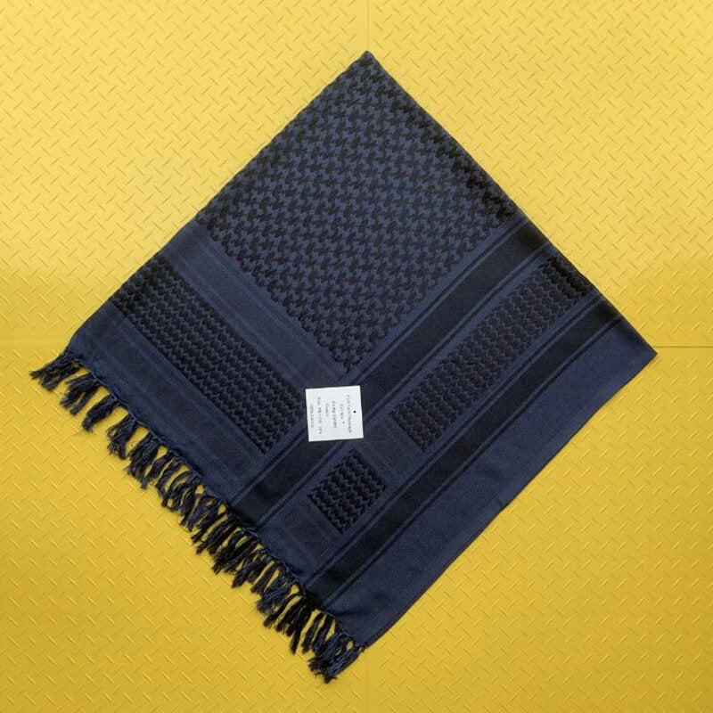 Dark Blue Palestinian Keffiyeh (Kufiya, Shemagh)