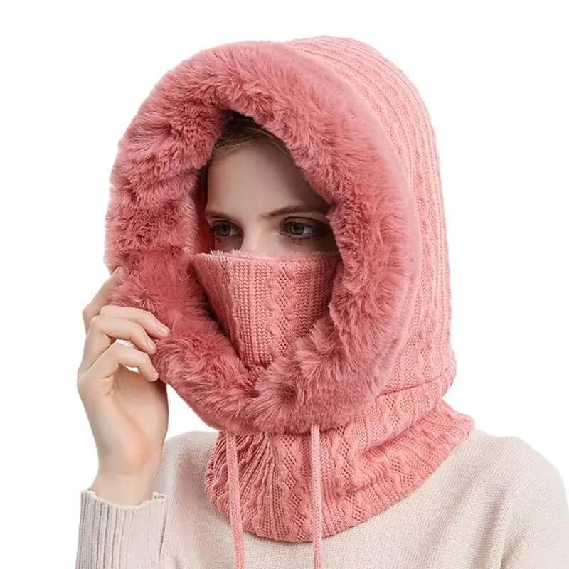 3-In-1 Winter Hooded Neck Warmer for Women