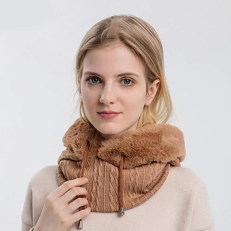 3-In-1 Winter Hooded Neck Warmer for Women