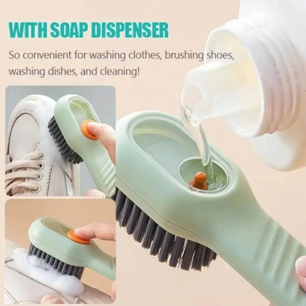 Multifunction Cleaning Brush with Liquid Dispenser