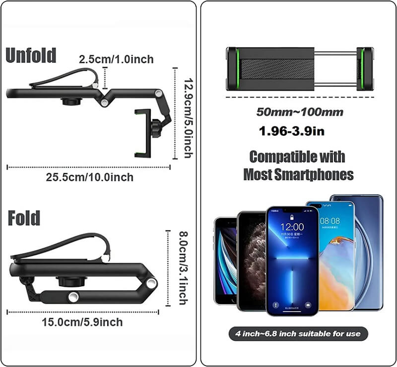 Multifunctional Sun Visor Phone Holder for Car - 360° Rotation