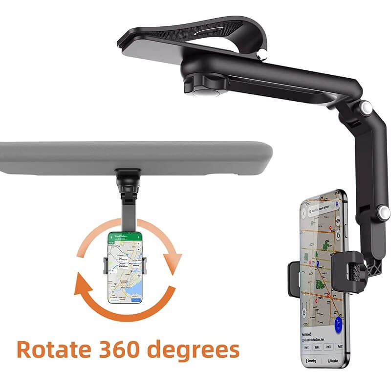 Multifunctional Sun Visor Phone Holder for Car - 360° Rotation