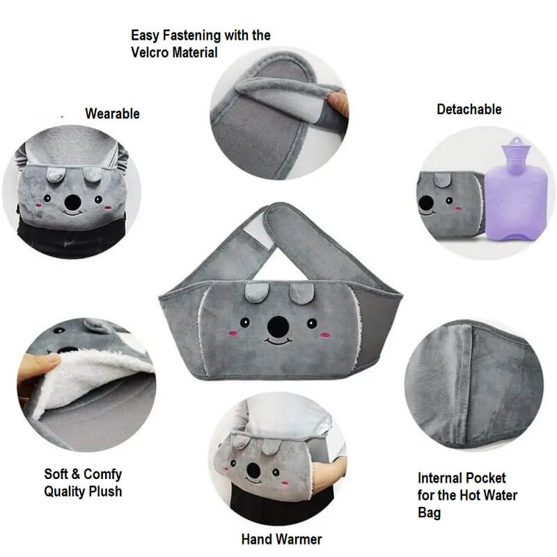WarmRelief™ Hot Water Bottle with Belt & Cover