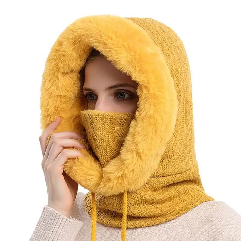 3-In-1 Winter Hooded Neck Warmer for Women