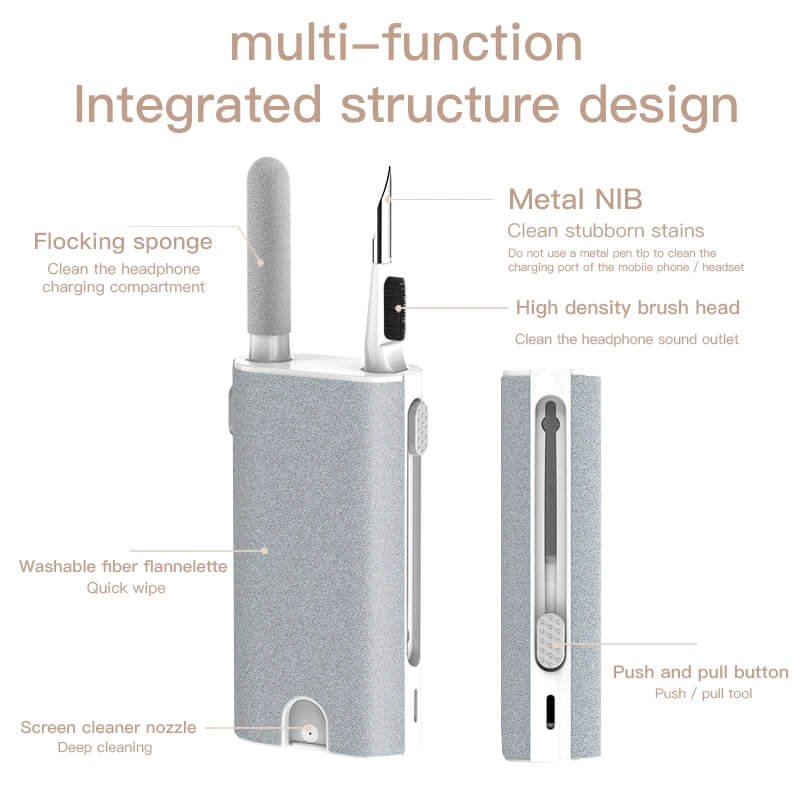 5-In-1 Phone Cleaning Kit Parts