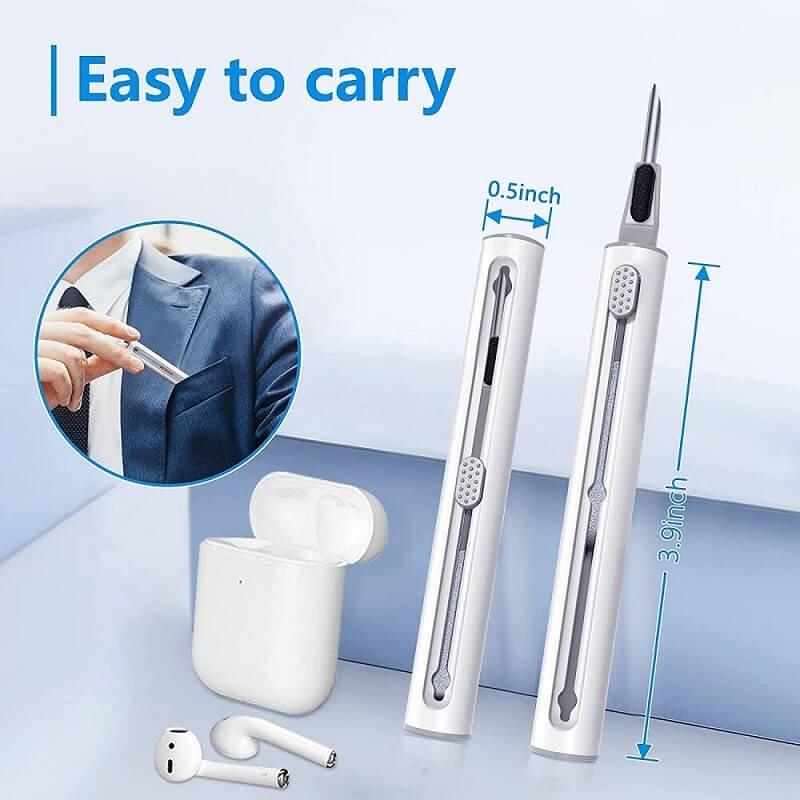 Portable Earphone Cleaning Kit Size