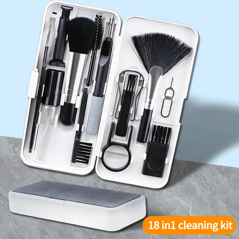 18-in-1 Electronics Cleaning Kit with Case