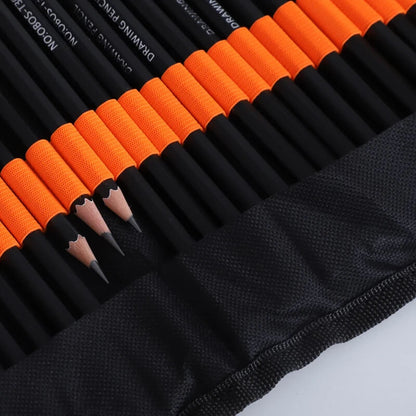 27/38/47-PC's Roll Up Canvas Pencil Wrap