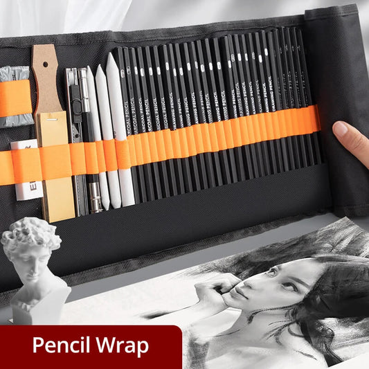 27/38/47-PC's Roll Up Canvas Pencil Wrap