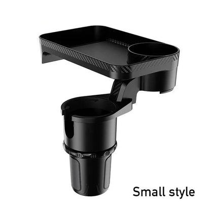 3-In-1 Car Cup Holder Expander with Tray - 360° Rotation