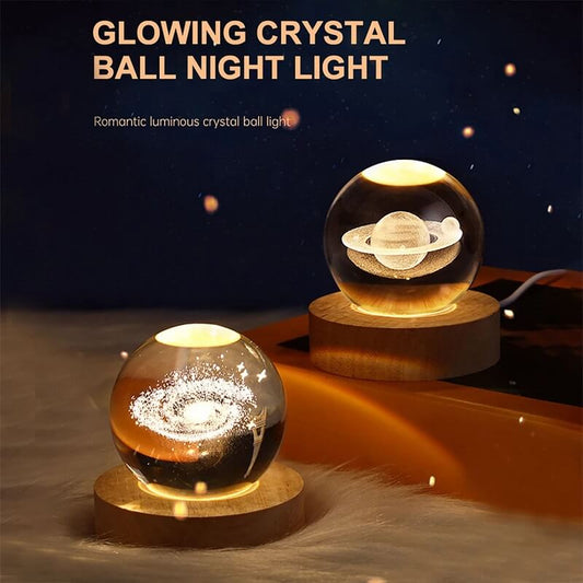 3D Crystal Ball Table Lamp