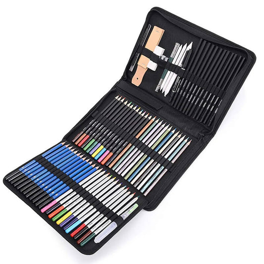 Professional 71-Piece Art Kit with Sketchpad