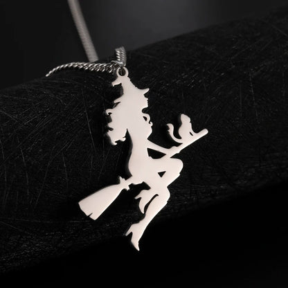 Witch Cat Mom Necklace