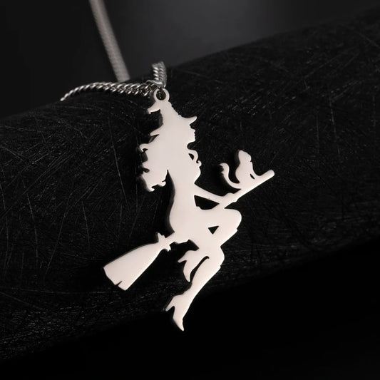 Witch Cat Mom Necklace