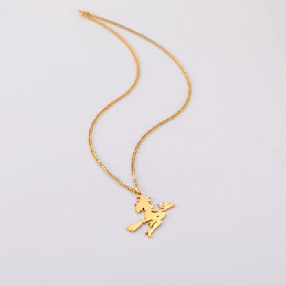 Witch Cat Mom Necklace