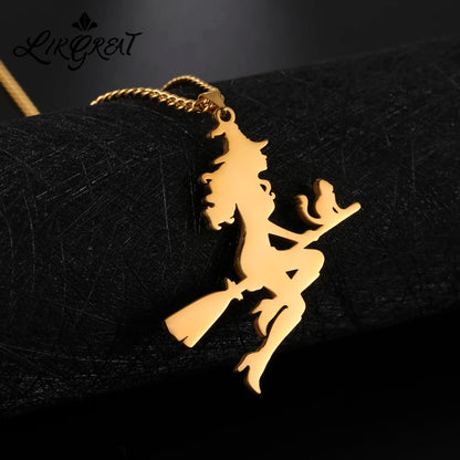 Witch Cat Mom Necklace