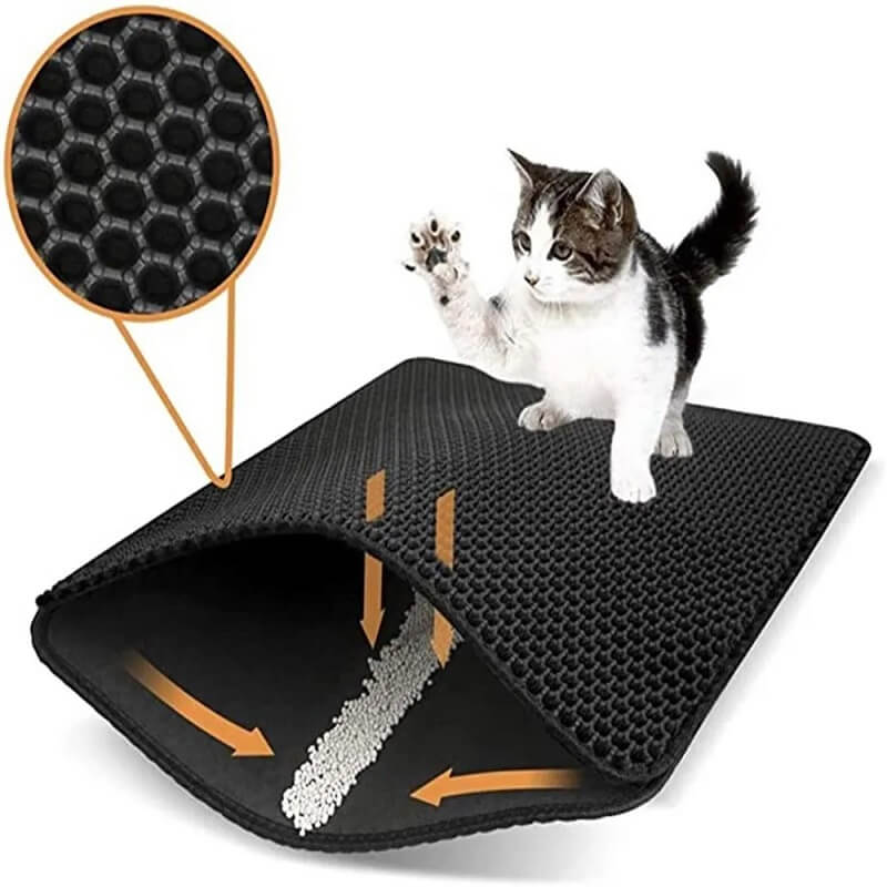 Double-Layer Cat Litter Mat