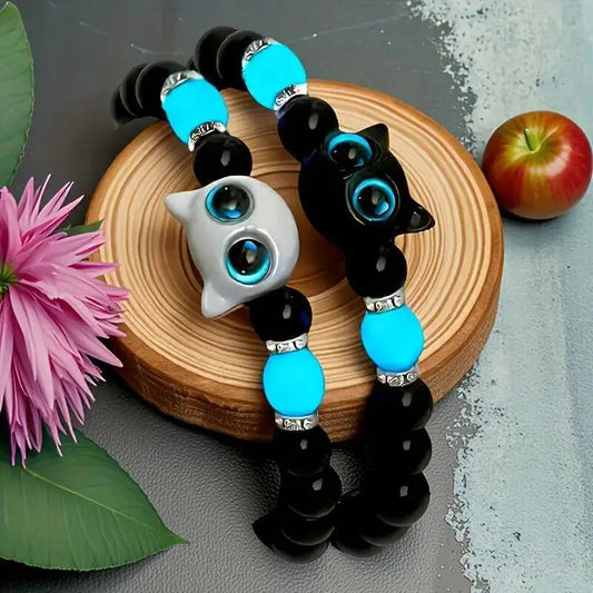 Cute Big Eye Cat Bracelet