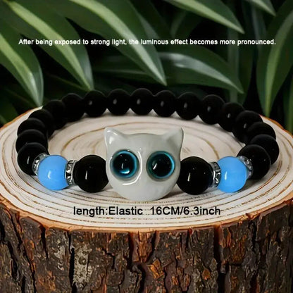 Cute Big Eye Cat Bracelet