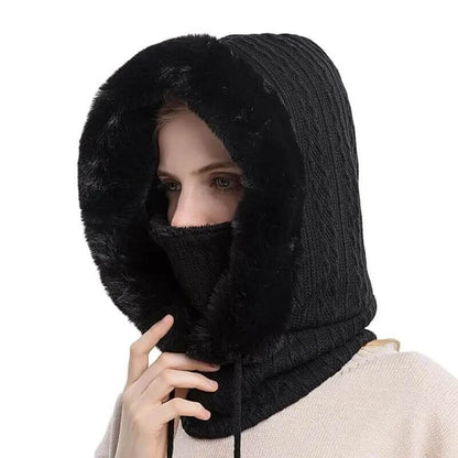 3-In-1 Winter Hooded Neck Warmer for Women