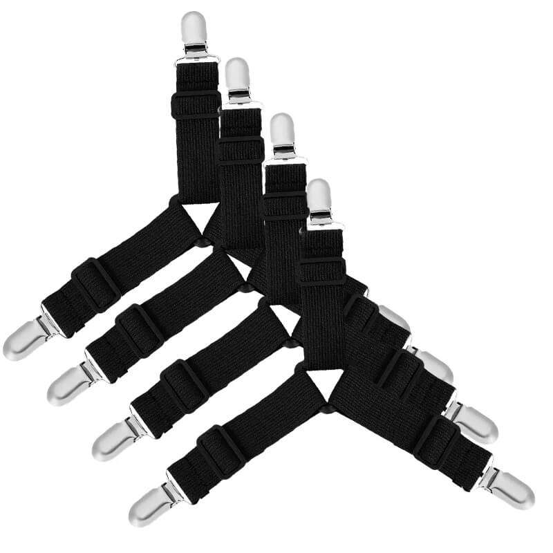 Bed Sheet Fastening Clips (Set of 4)