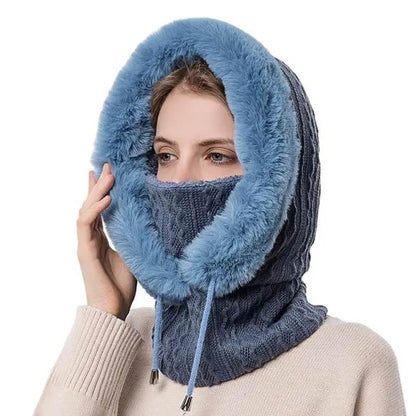 3-In-1 Winter Hooded Neck Warmer for Women