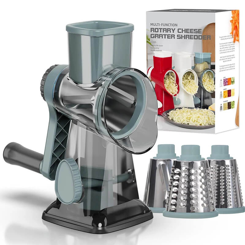 3-in-1 Rotary Slicer, Shredder & Grater