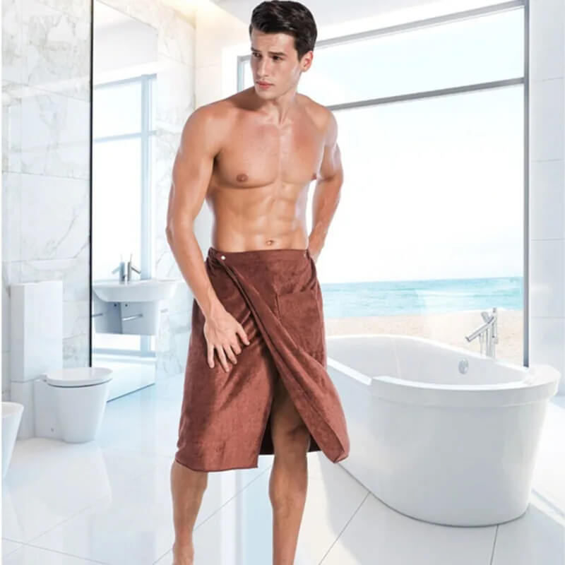 Wearable Bath Towel for Men