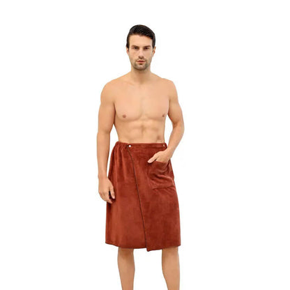 Wearable Bath Towel for Men