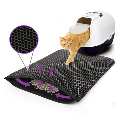 Double-Layer Cat Litter Mat