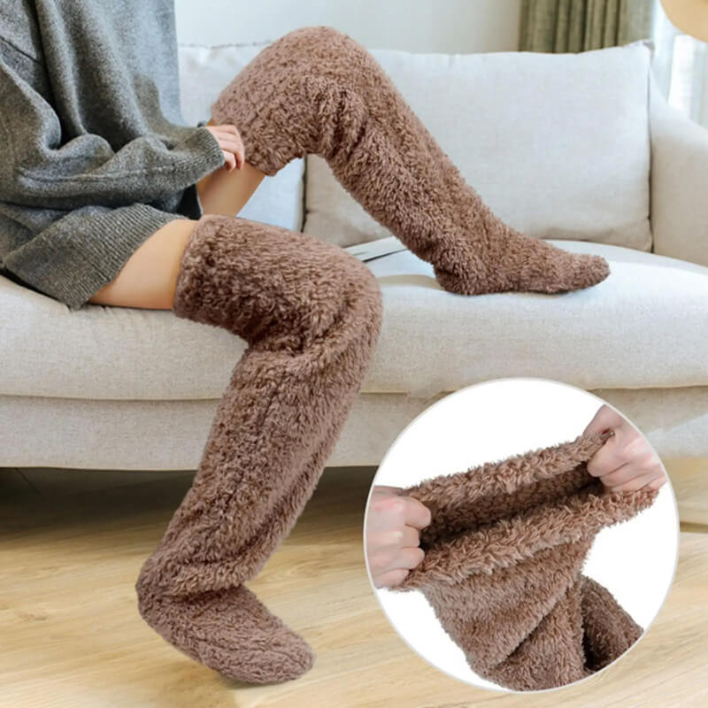 Thigh High Fuzzy Winter Socks