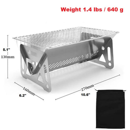 Stainless Steel Foldable Barbecue Grill