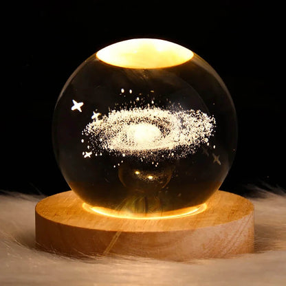 3D Crystal Ball Table Lamp