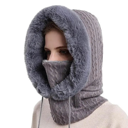 3-In-1 Winter Hooded Neck Warmer for Women