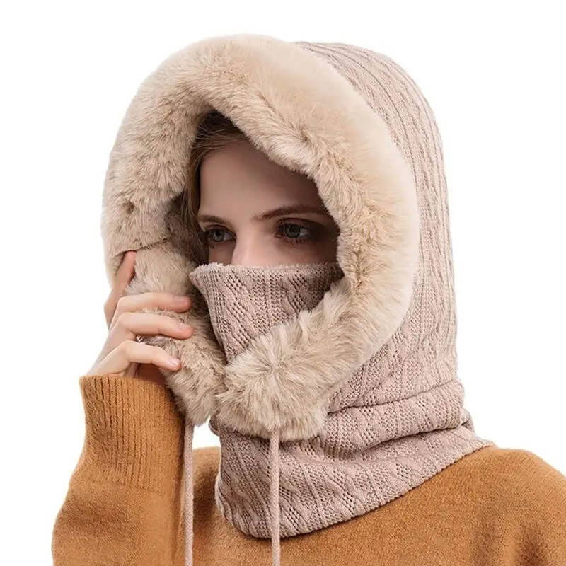 3-In-1 Winter Hooded Neck Warmer for Women