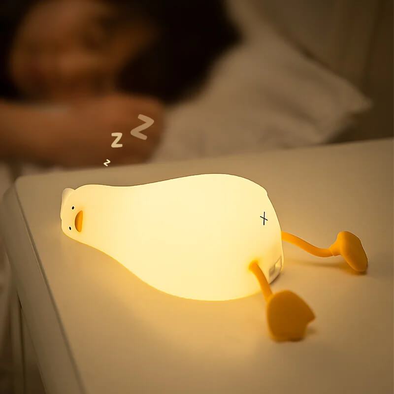 Lying Duck Squishy Night Light