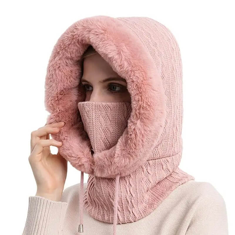 3-In-1 Winter Hooded Neck Warmer for Women