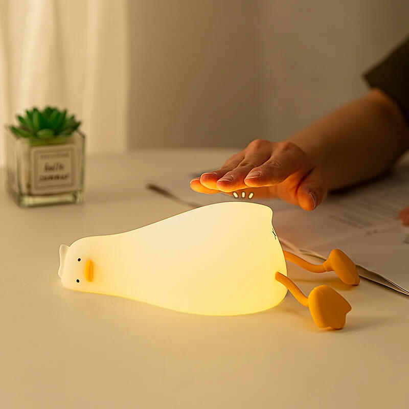 Lying Duck Squishy Night Light