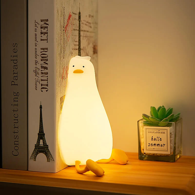 Lying Duck Squishy Night Light