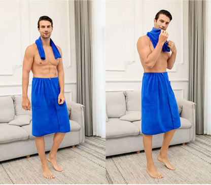 Wearable Bath Towel for Men