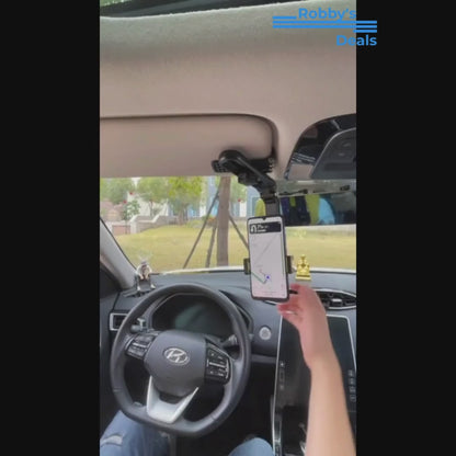 Multifunctional Sun Visor Phone Holder for Car - 360° Rotation