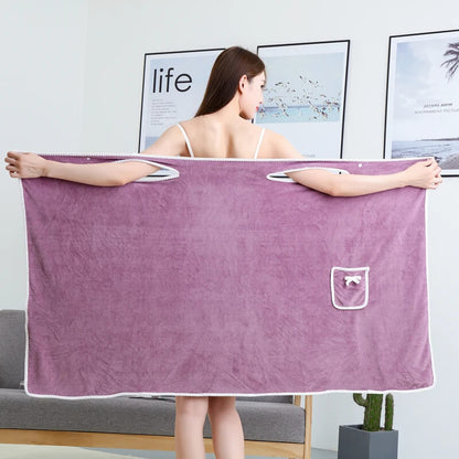 Wearable Bath Towel for Women