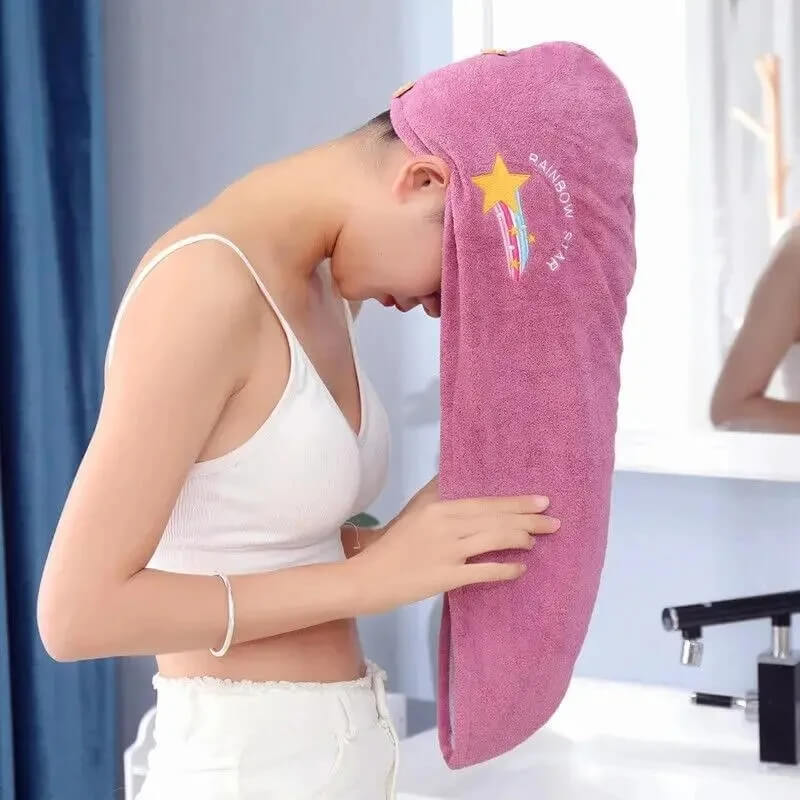 Microfiber Quick Drying Hair Towel Bonnet