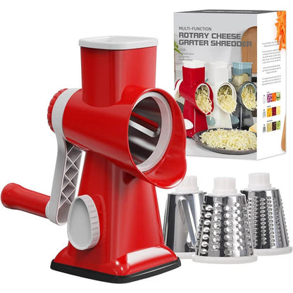 3-in-1 Rotary Slicer, Shredder & Grater